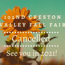 Fall Fair Cancelled